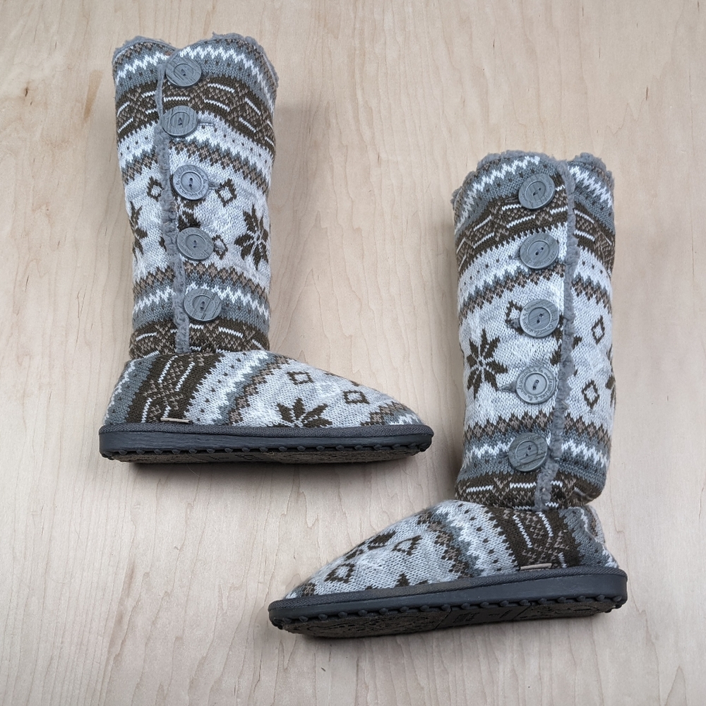 Muk luks, Ala Mode, Tall, Knit, Slouch Boots, Women's (9)